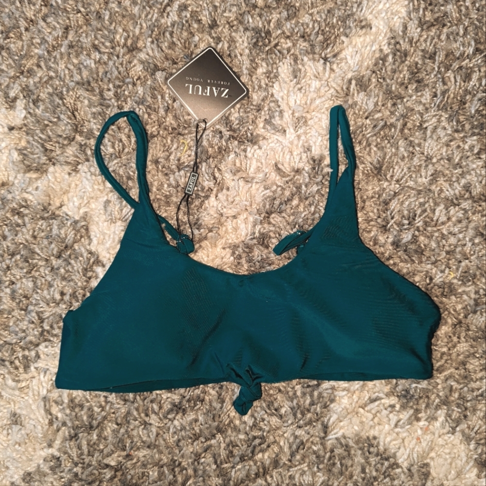 Zaful Teal M Bikini Top